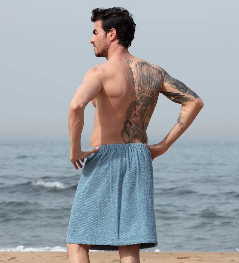 Men's - Cozy Stylish Turkish Cotton Towel Wrap (Multiple Color)