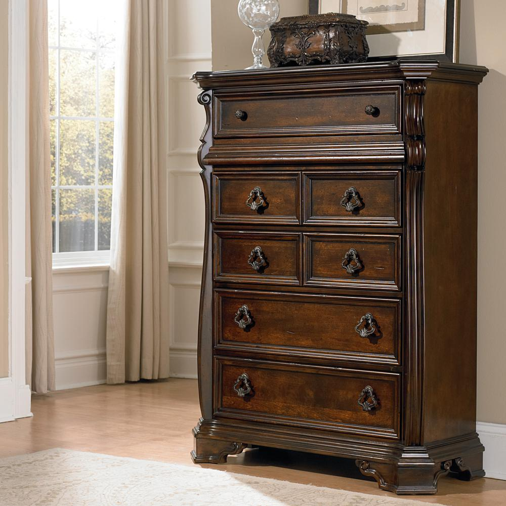 Luxurious Rich Brownstone Finish Chest