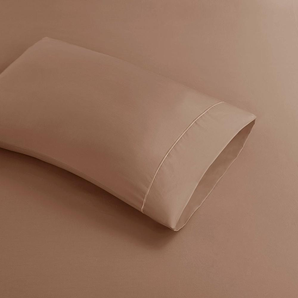 Peach - Ultra Soft Antibacterial Pima Cotton Sheet Set with Baratta Hem Stitching (Queen)