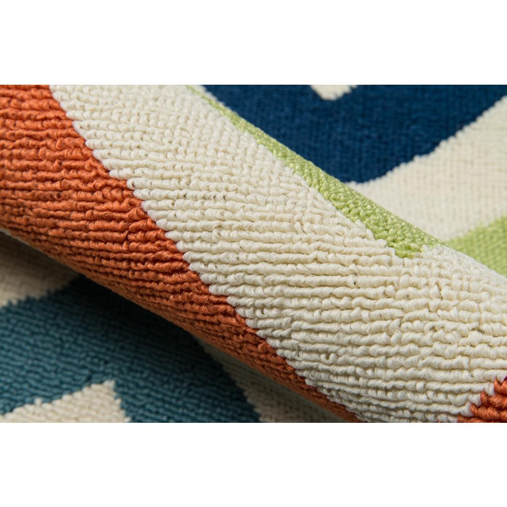 Multicolor - Exquisite Waves Pattern Indoor/Outdoor Modern Rug (8'6" X 13')