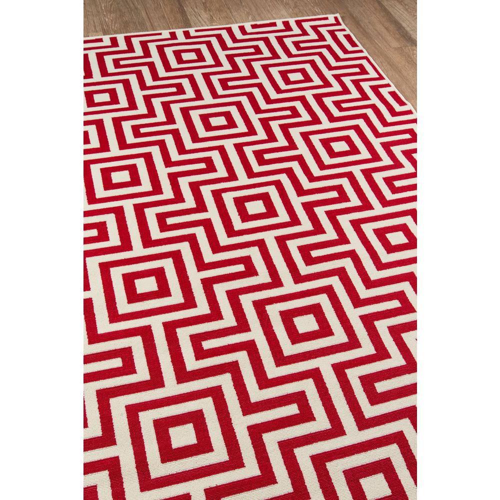 Red - Exquisite Waves Pattern Indoor/Outdoor Modern Rug (3'11" X 5'7")