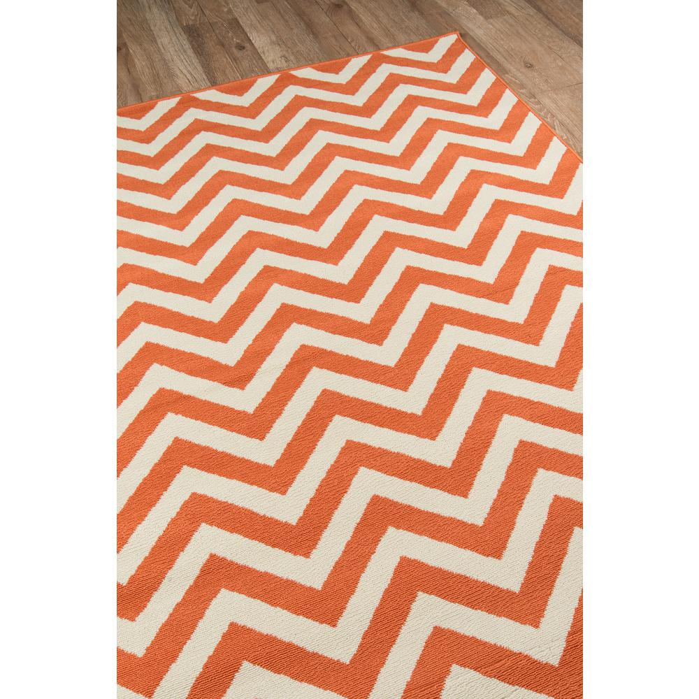 Orange - Exquisite Waves Pattern Indoor/Outdoor Modern Rug (7'10" X 10'10")