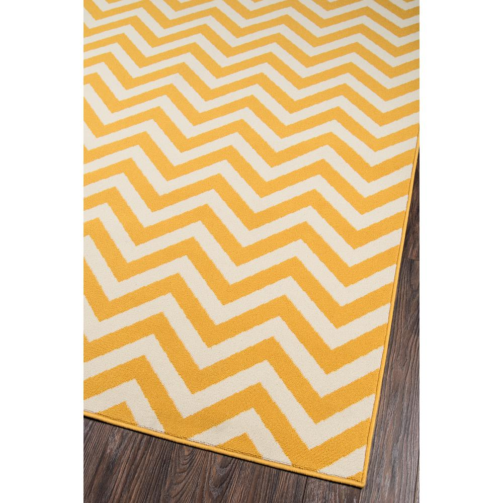 Yellow - Exquisite Waves Pattern Indoor/Outdoor Modern Rug (7'10" X 10'10")