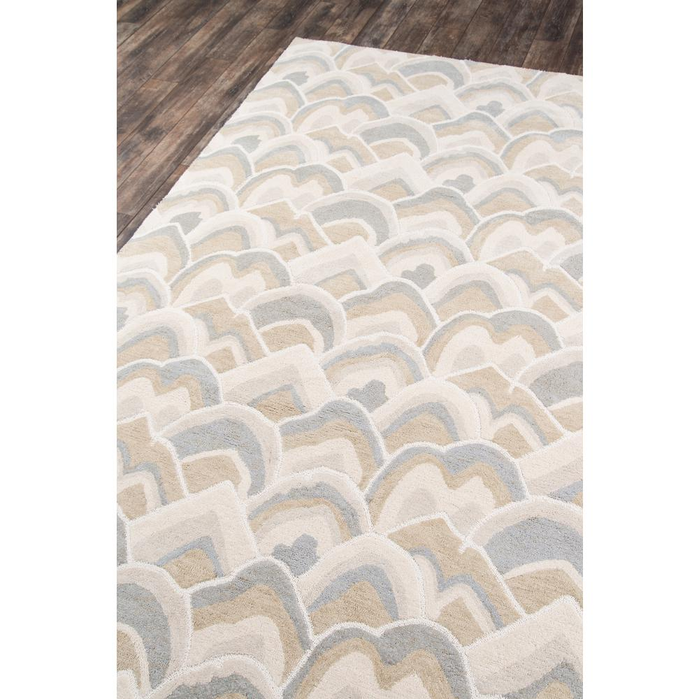 Taupe - Artistic Modern Cotton Rug (5' X 8')