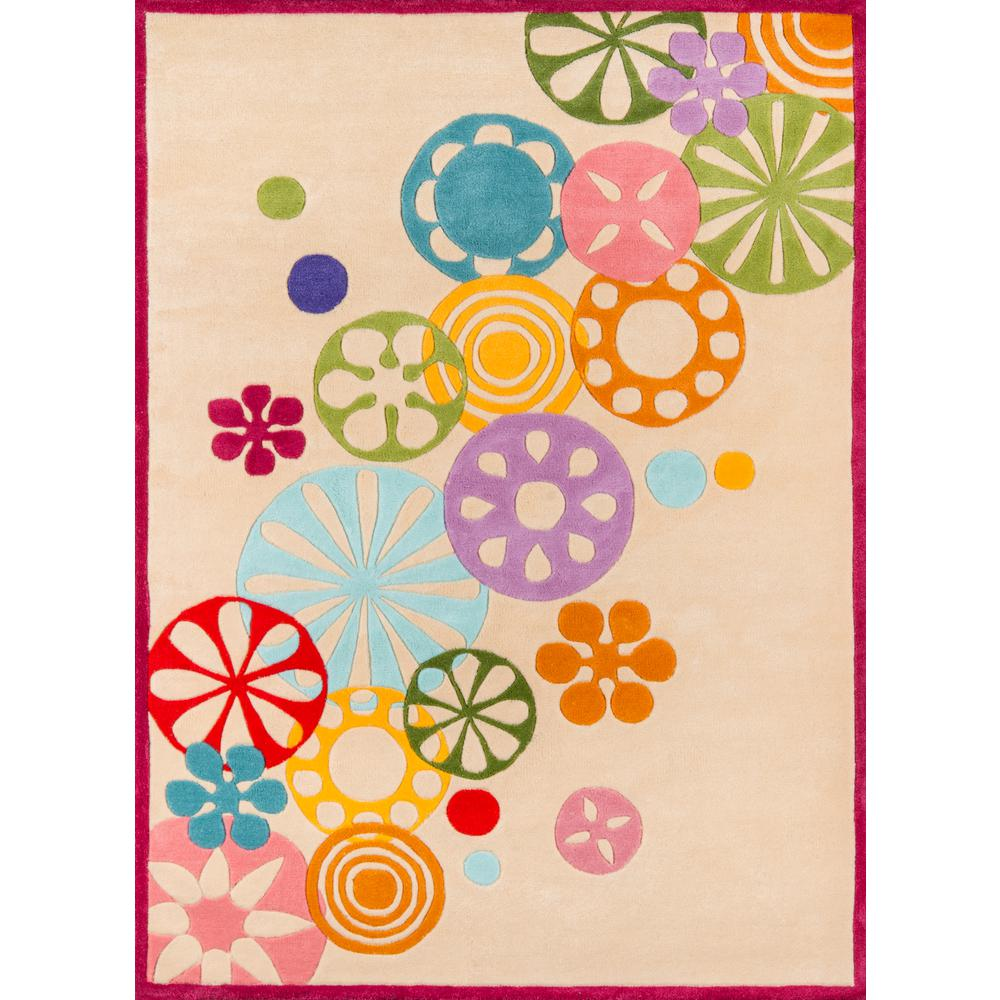 Ivory - Vibrant Personality Modern Rug (5' X 7')