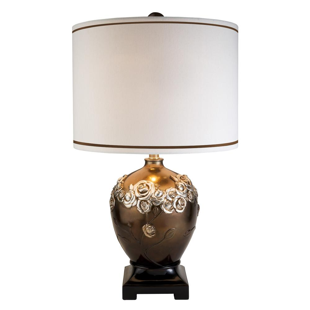 Chic Sophisticated Bronze Finish Table Lamp (27.5"H)
