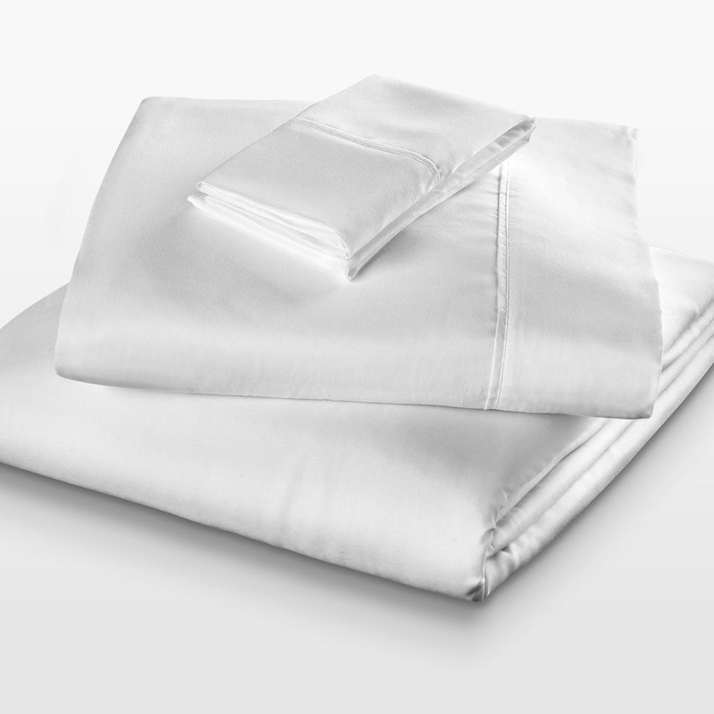 Palace Style Cotton Sheet Set (Queen) White