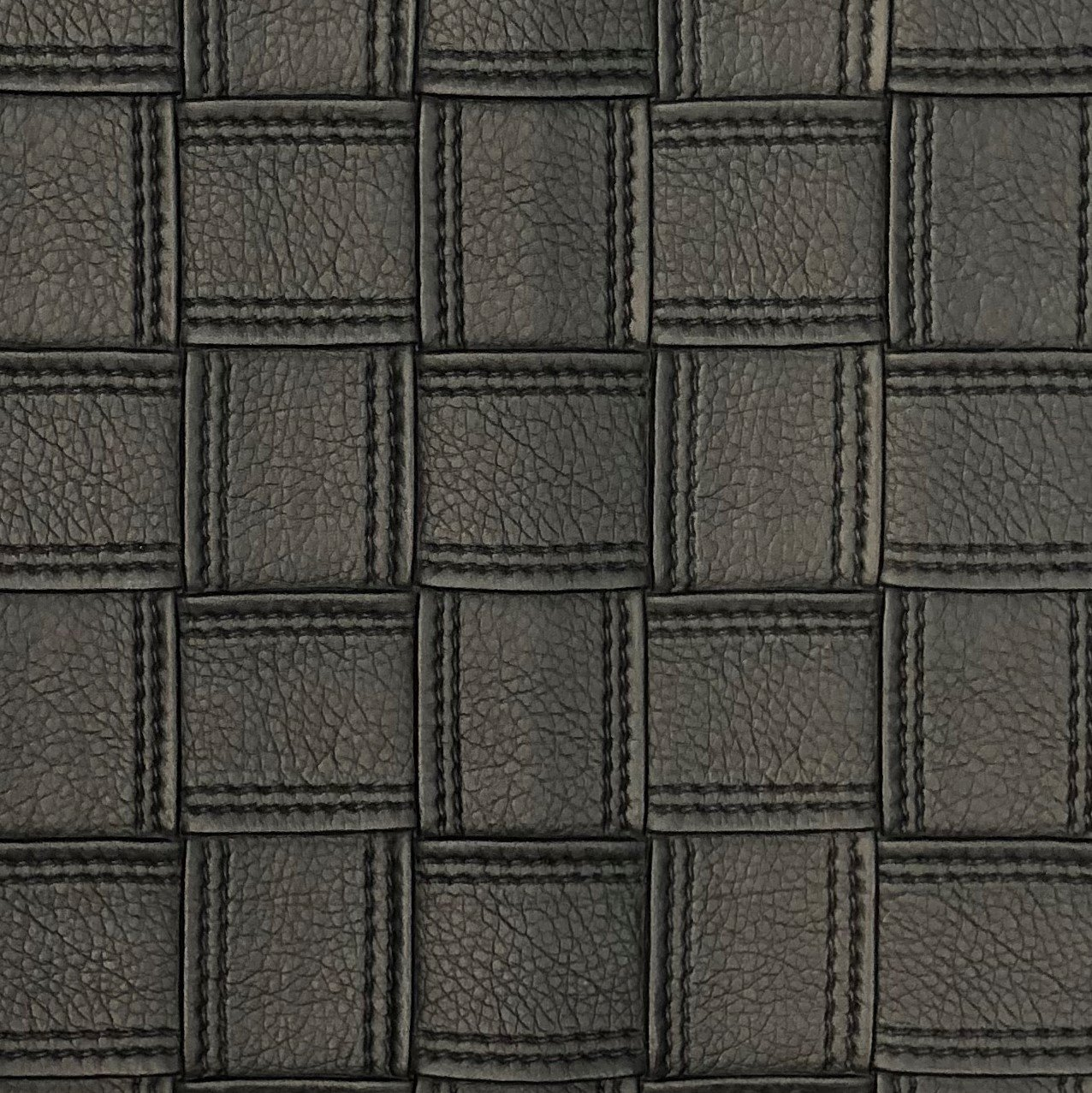 Black - Geometric Design Artificial Leather Luxury Pillow (Multiple Size)