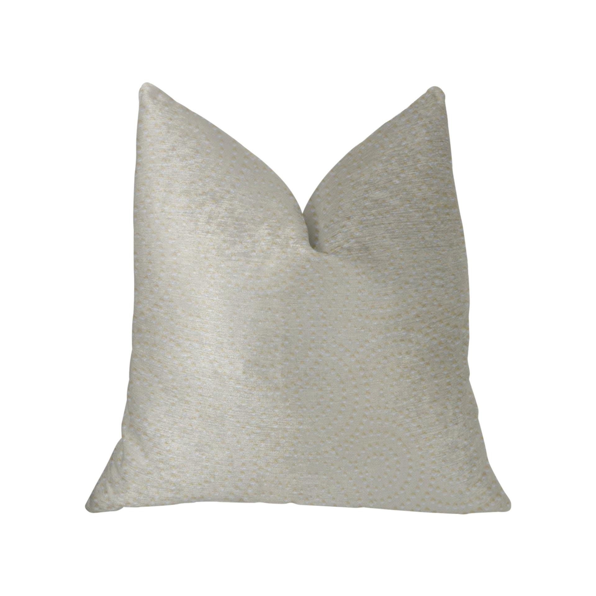 Ivory - Modern Chic Artificial Leather Luxury Pillow (Multiple Size)