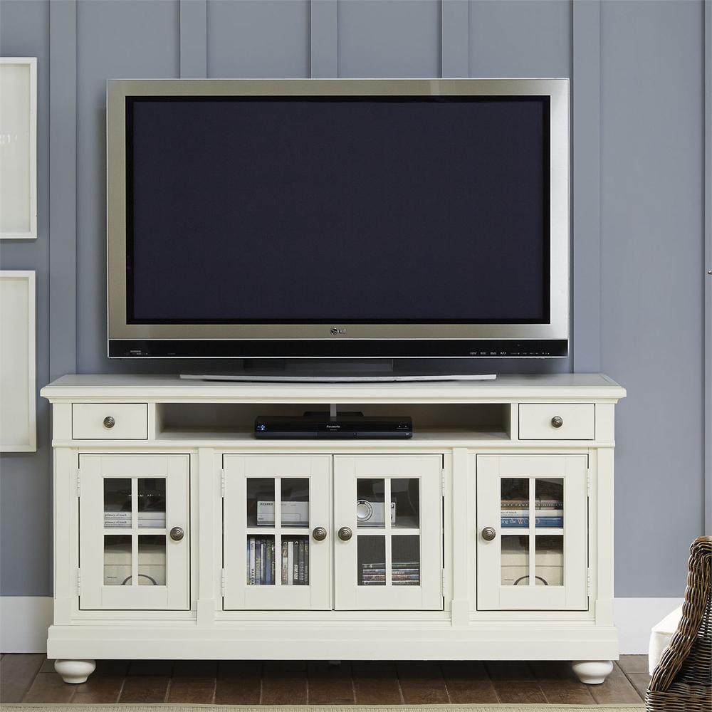 Cream - Casual Cottage Style Entertainment Center/TV Stand