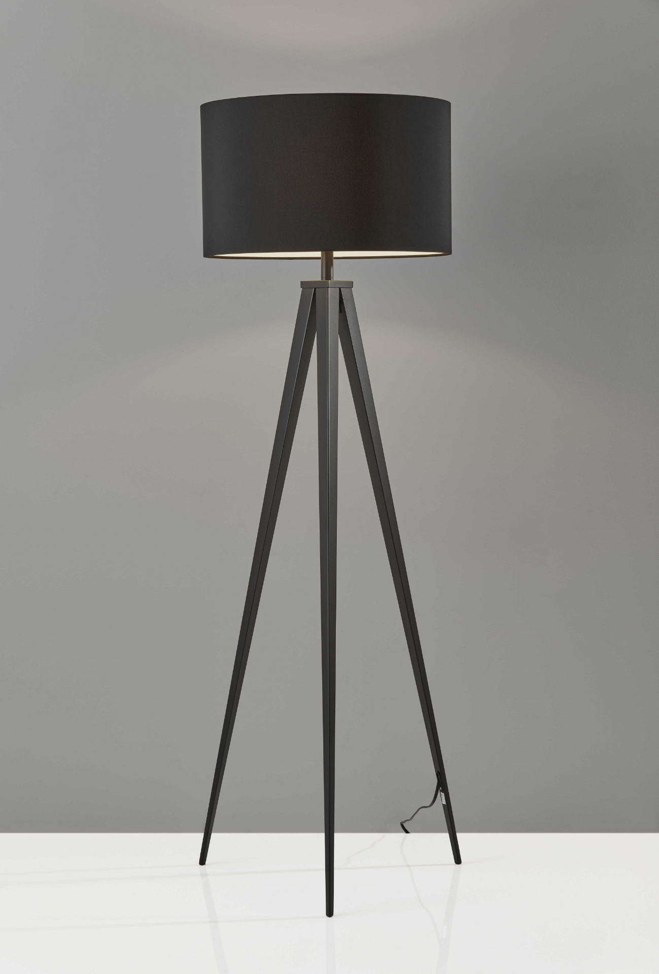 Black - Modern & Industrial Designer Style Tripod Floor Lamp (61.5"H)