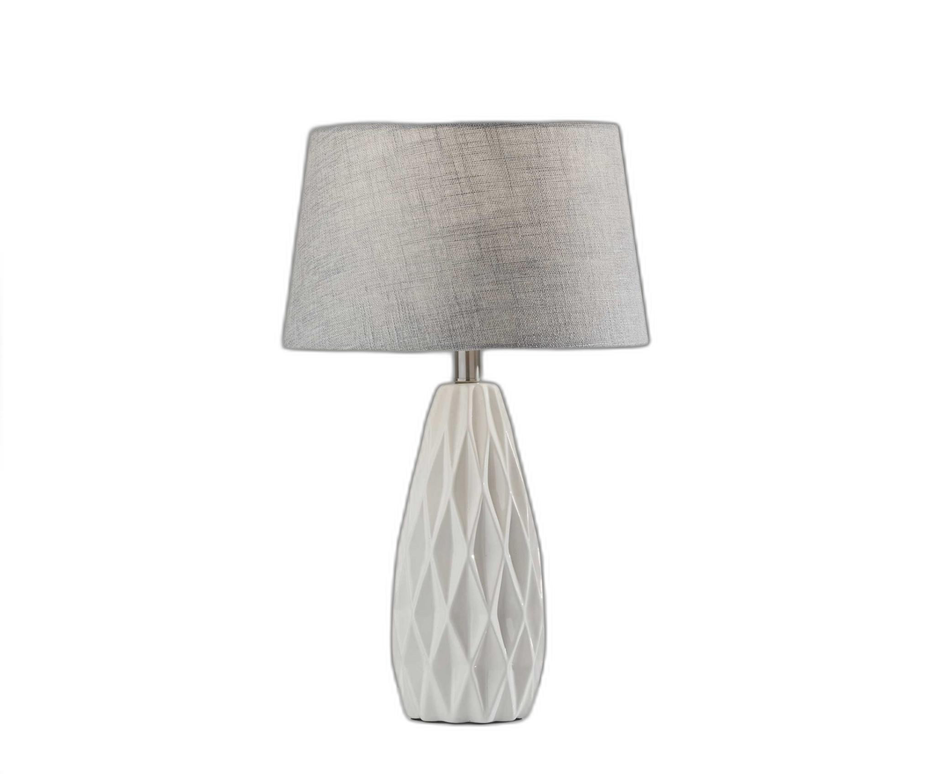 Elegant Geometric Design Ceramic Table Lamp (22.5"H)