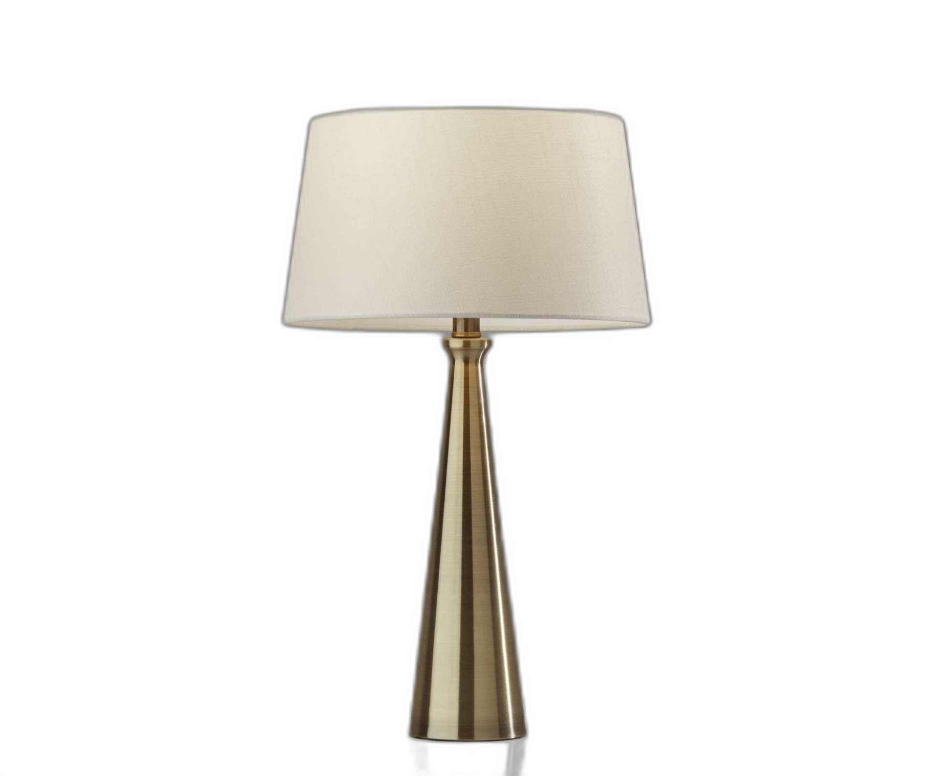 Elegant Modern Brass Metal Table Lamp Set (22"H)