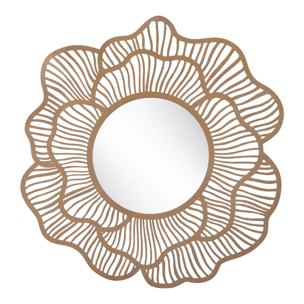 Stylish Flower-Inspired Mirror (28" x 27")