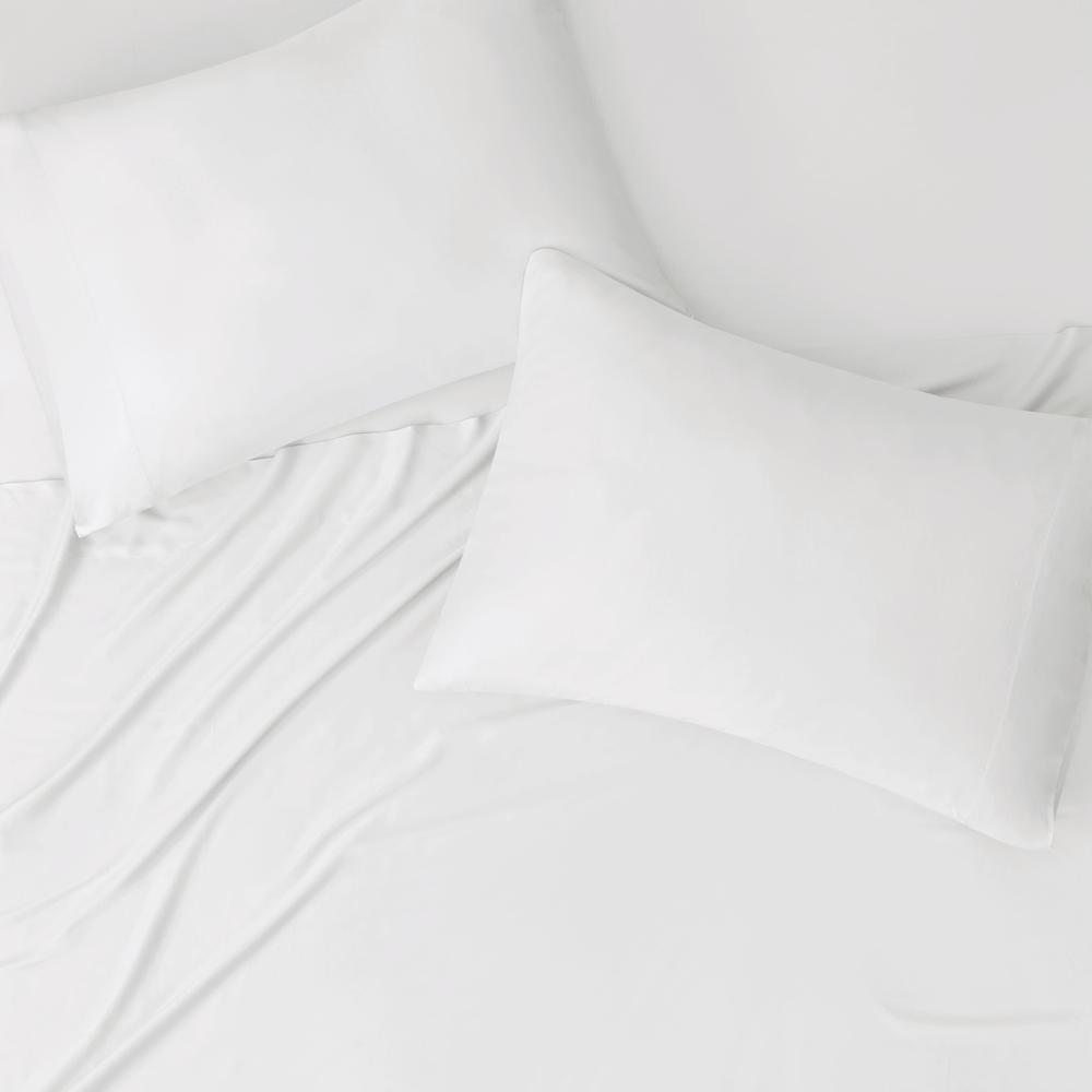 White - Breathable Silky Smooth Sheet Set  (King)