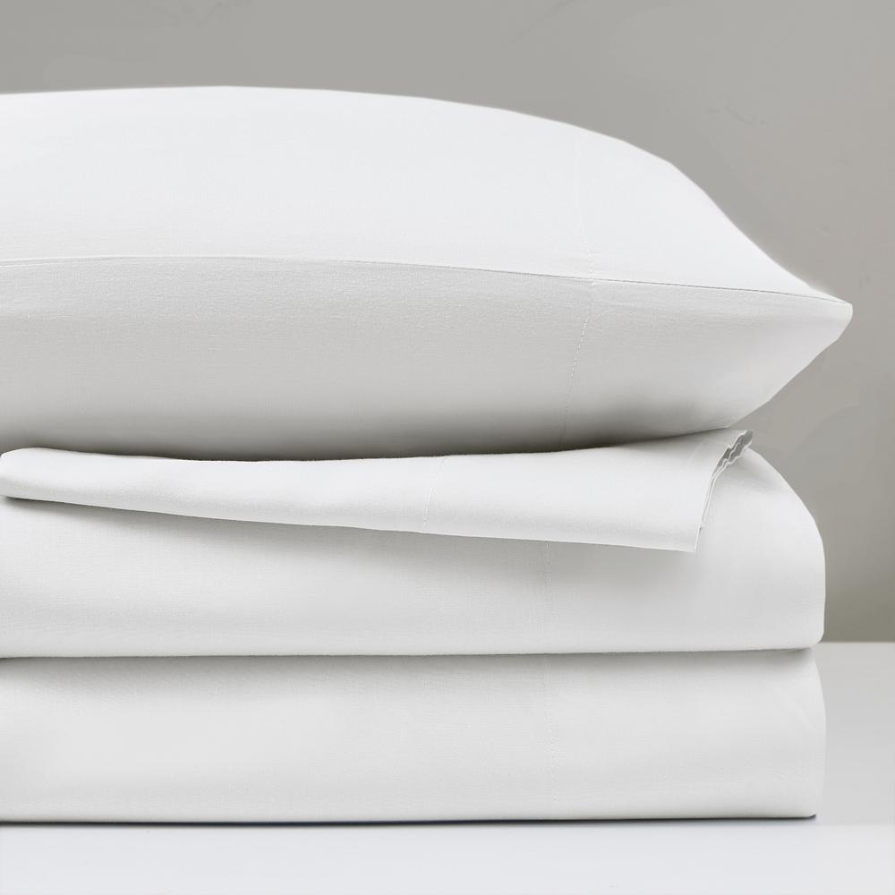White - Breathable Silky Smooth Sheet Set  (Queen)