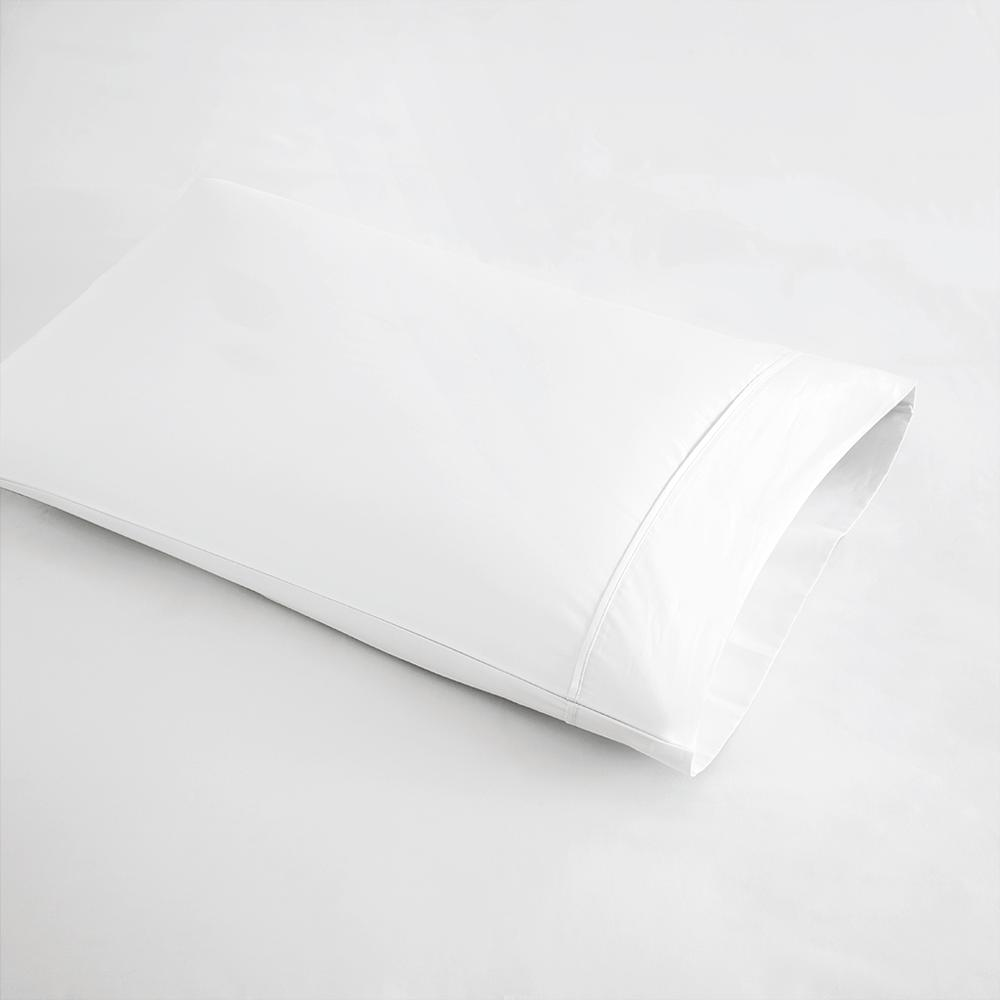 White - Premium Wrinkle Resistant Cotton Sateen Sheet Set (King)