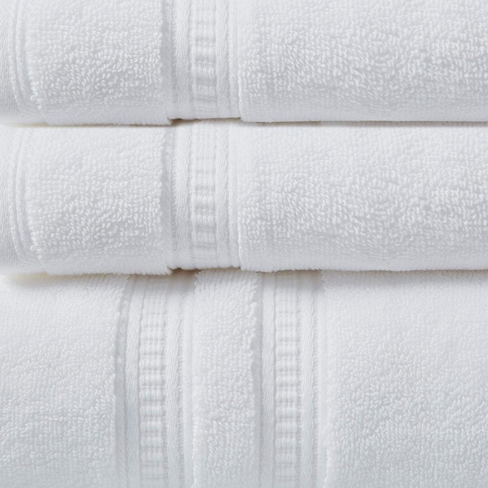 White - Uniquely Soft Cotton Feather Towel Set (6 Piece)