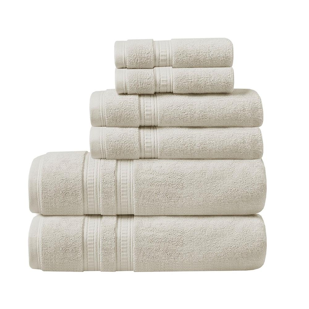 Ivory - Uniquely Soft Cotton Feather Towel Set (6 Piece)