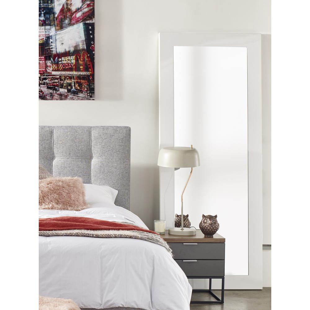 White Transitional Style Full Length Mirror (32" x 79")