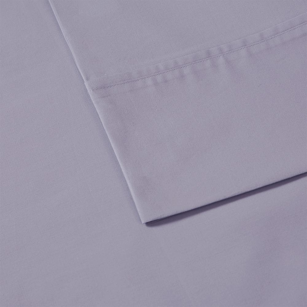 Soft Purple - Classic Cotton Percale Sheet Set (Queen)