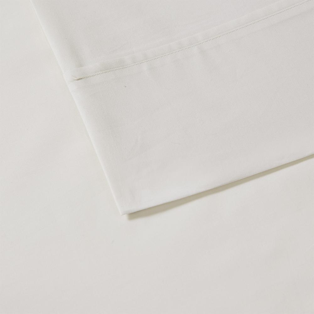 Ivory - Classic Cotton Percale Sheet Set (Queen)