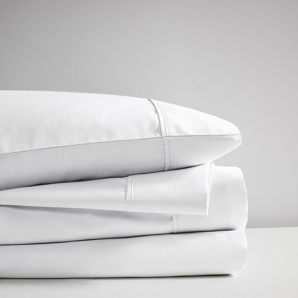 White - Luxurious Cotton Rich Sheet Set (King)