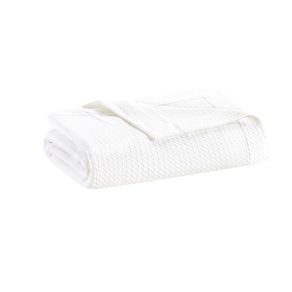 Egyptian Cotton Blanket (90"L x 66"W) White