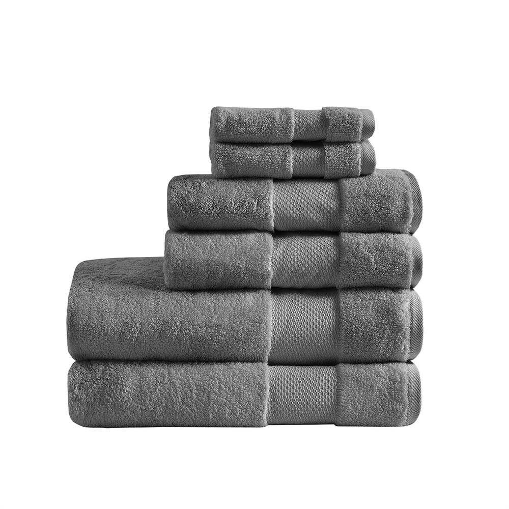 Charcoal - Signature Turkish Cotton Bath Towel Set (6 Piece)