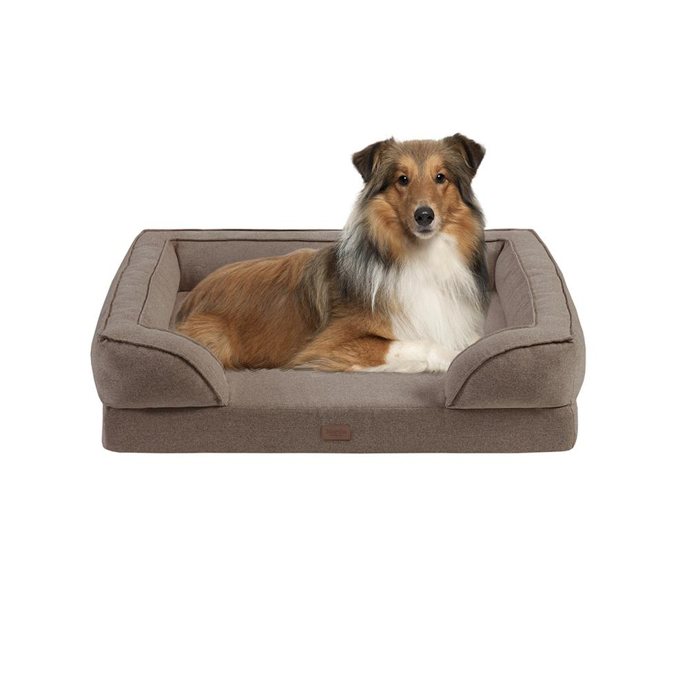 Taupe/Brown - Pet Luxury Couch