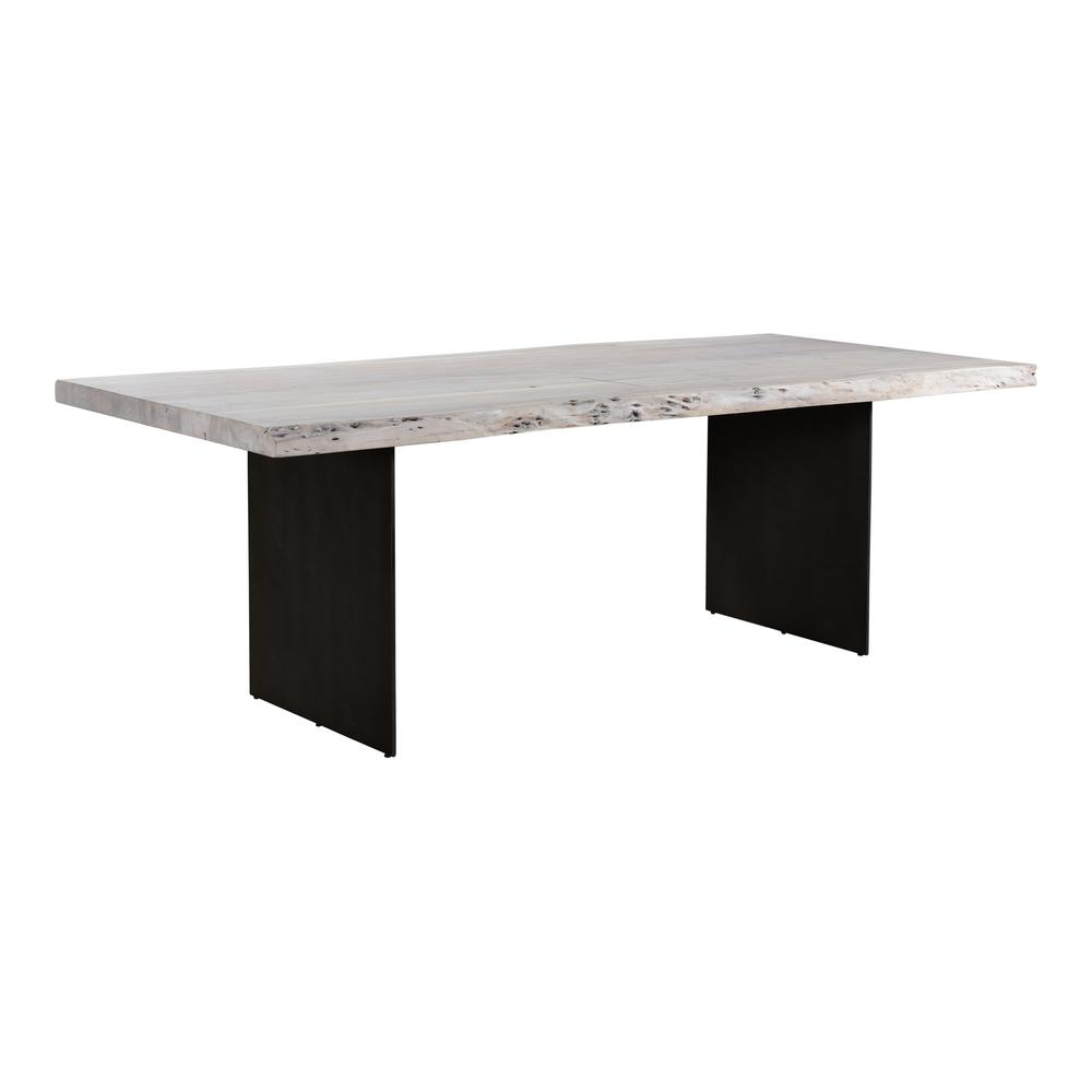 Industrial Chic White Washed Dining Table