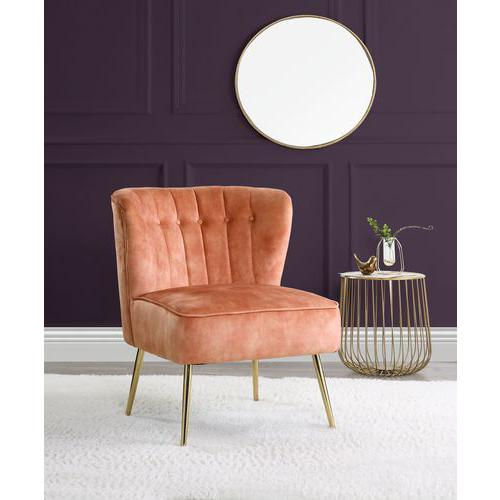 Burnt Orange - Luxe Velvet Wingback Chair (1 Pc)