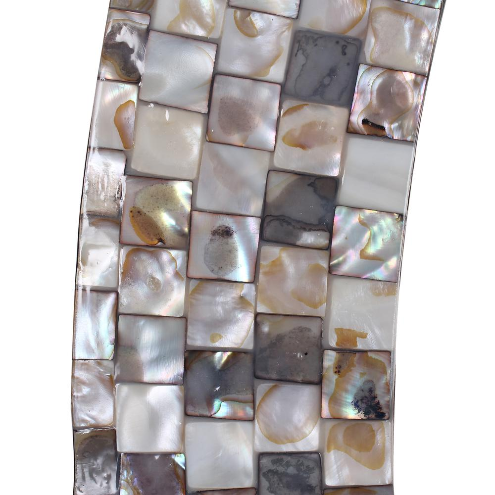 Seashell Splendor Handcrafted Oval Mirror (35" x 27")