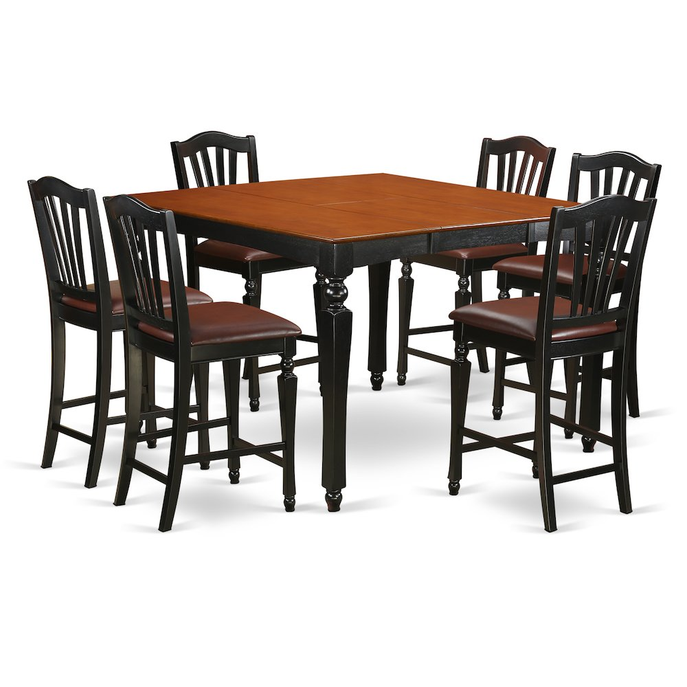 Contemporary Comfort Gathering Table Set (7 Pc)