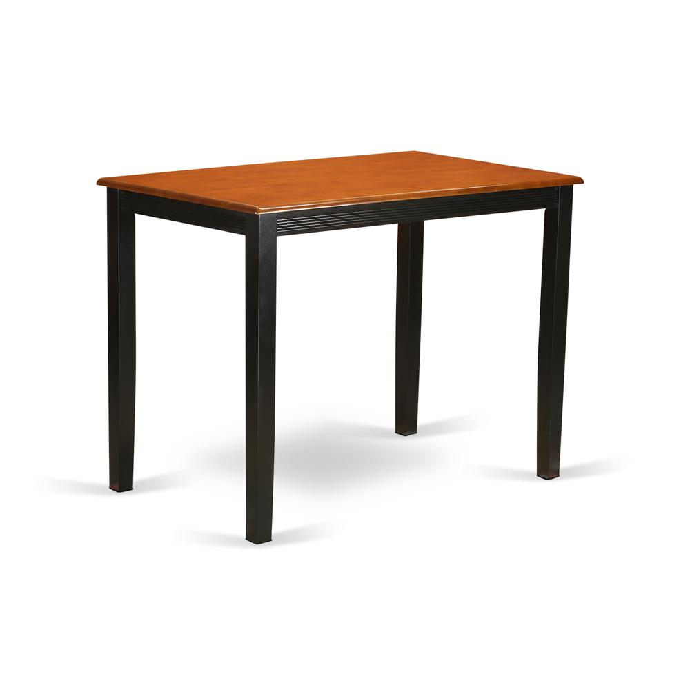 Black/Cherry Finish - Urban Rectangular Style Counter Height Dining Table Set (5 Pc)