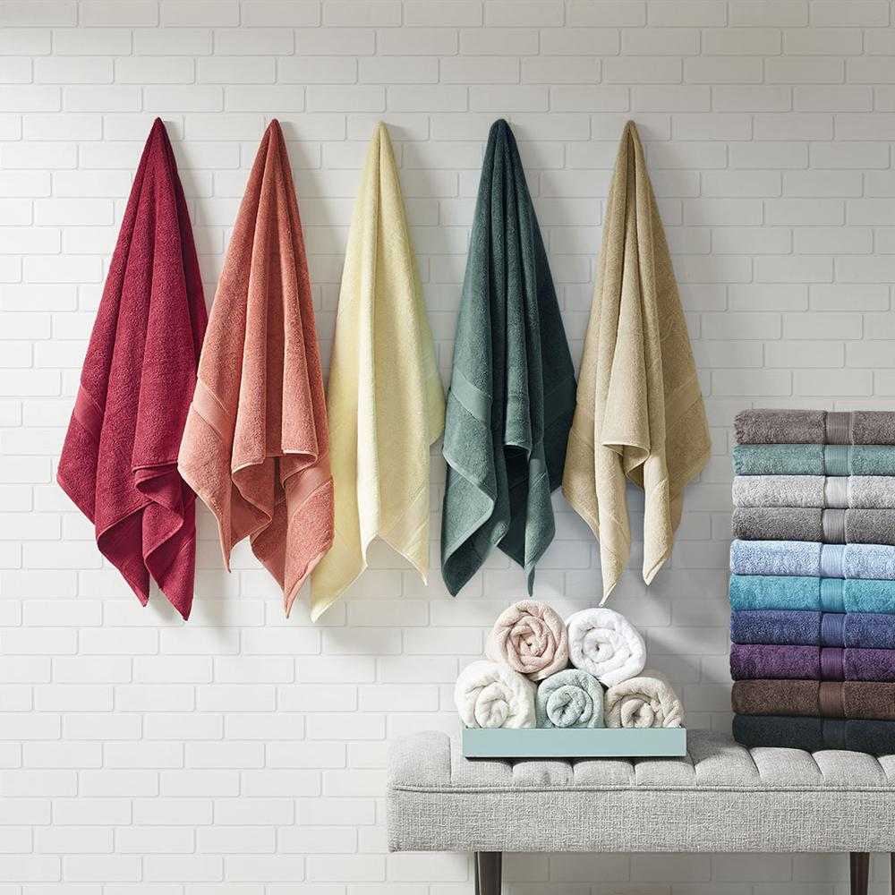 Brown - Spa Quality Signature Cotton Bath Towel Set (8 Piece)