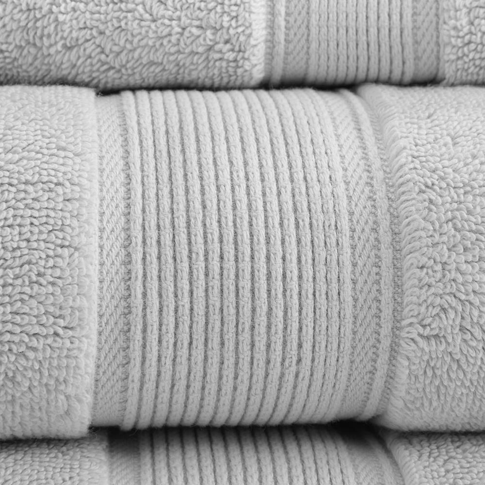 Light Grey - Spa Quality Signature Cotton Bath Towel Set (8 Piece)