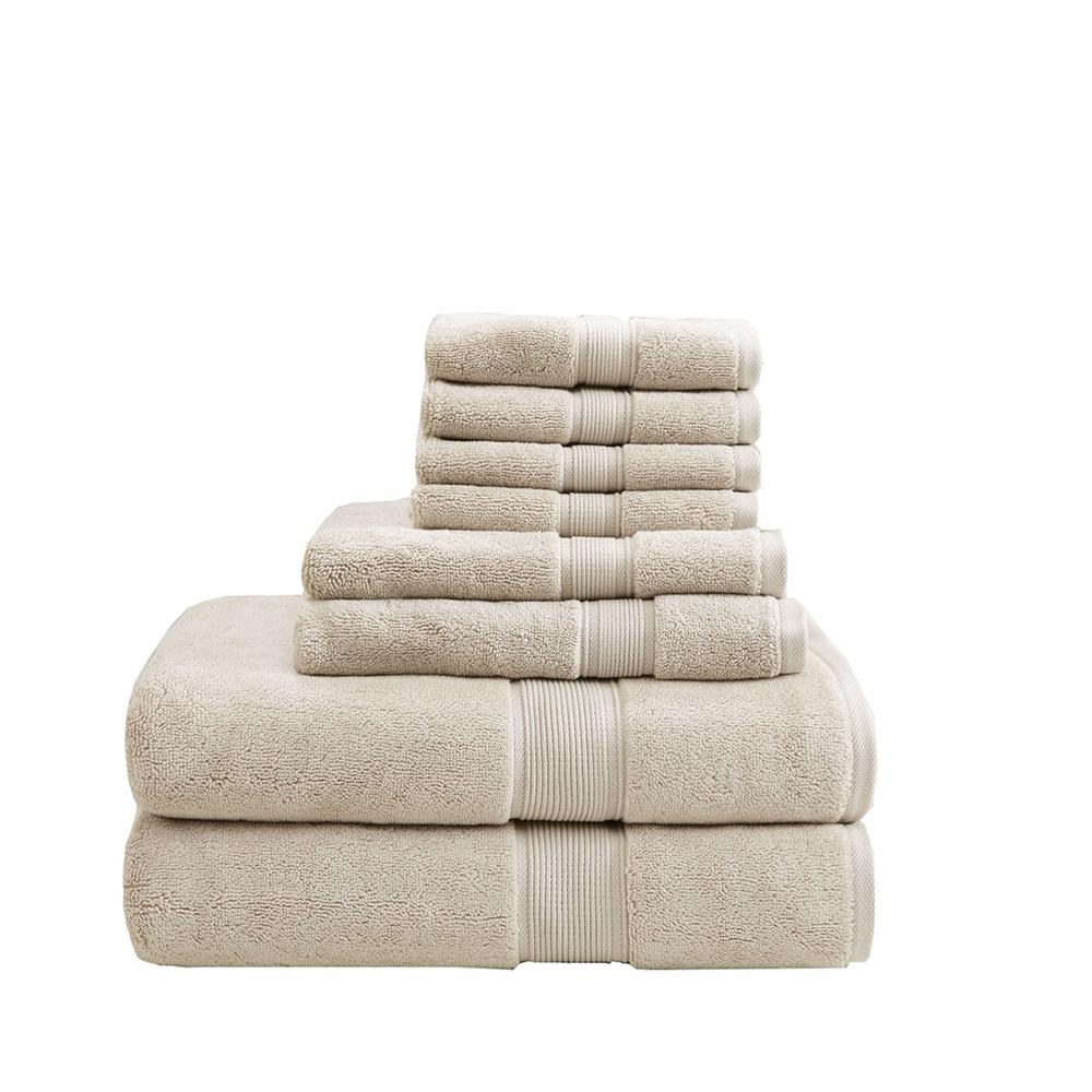 Natural - Spa Quality Signature Cotton Bath Towel Set (8 Piece)