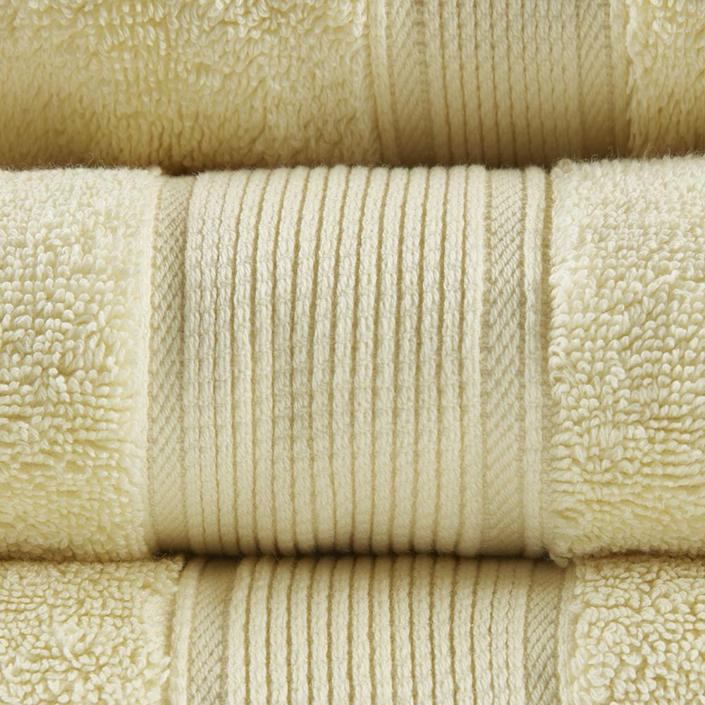Yellow - Spa Quality Signature Cotton Bath Towel Set (8 Piece)