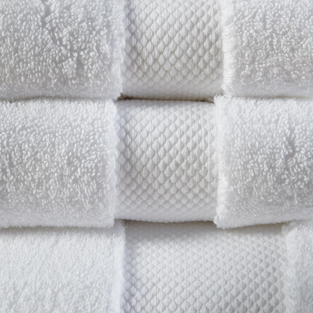 Luxurious Cotton Towel Set (6 Piece) White