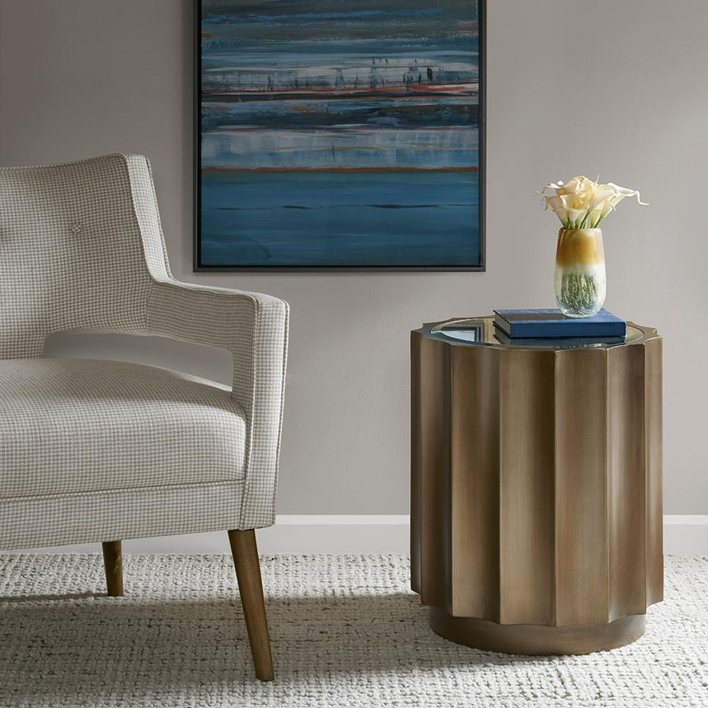 Bronze - Chic Scalloped Edge End Table (1 Pc)