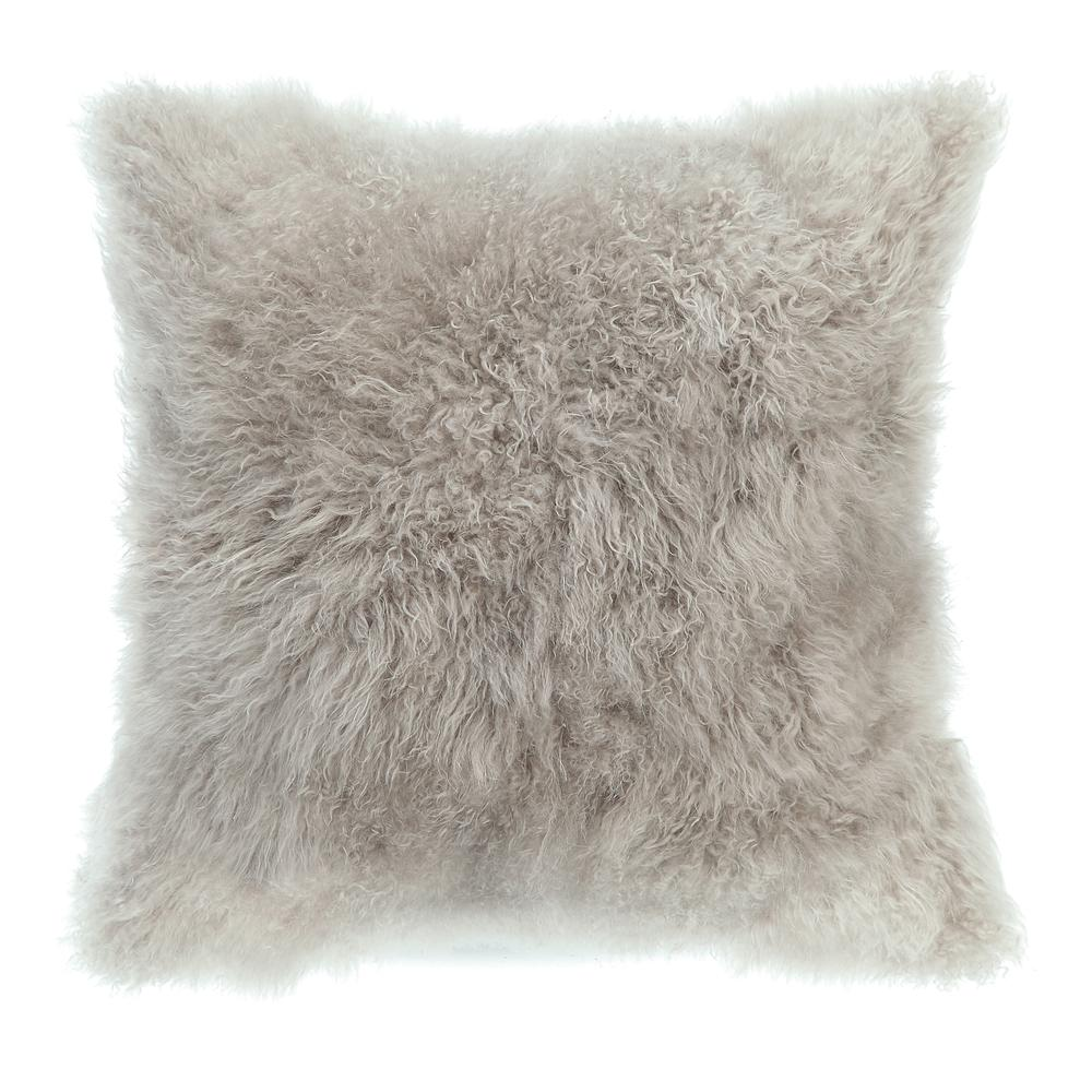Light Grey - Chic Cashmere Fur Luxury Pillow (18"x18")