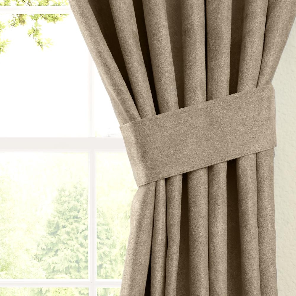Taupe - Timeless Cotton Blend Curtain Panel Pair (63")