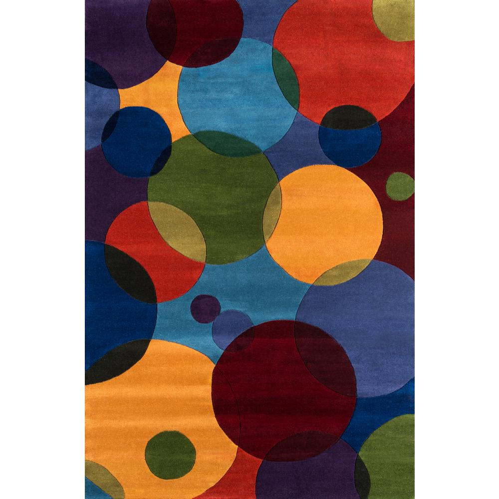 Multicolor Circles - Artisan Impressions Modern Rug - Round (6')