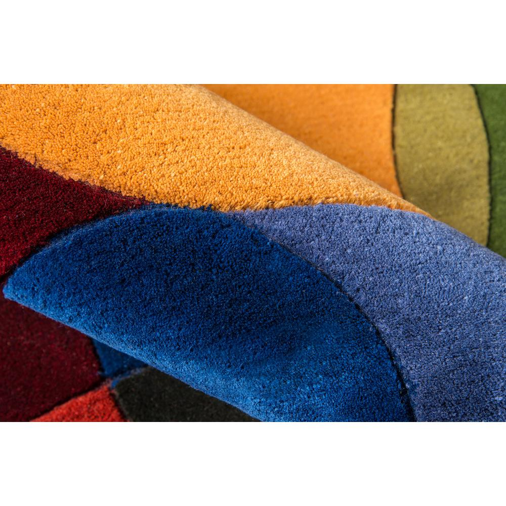 Multicolor Circles - Artisan Impressions Modern Rug (3'6" X 5'6")