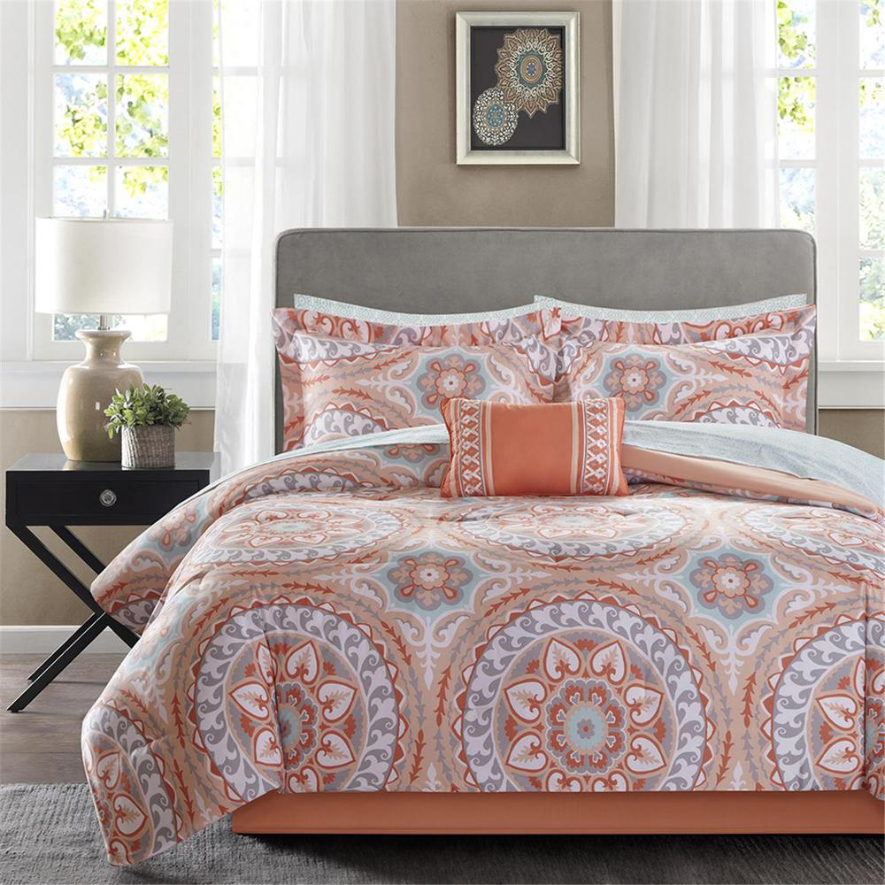 Cheerful Bohemian Style Comforter Set (9 Piece) Full