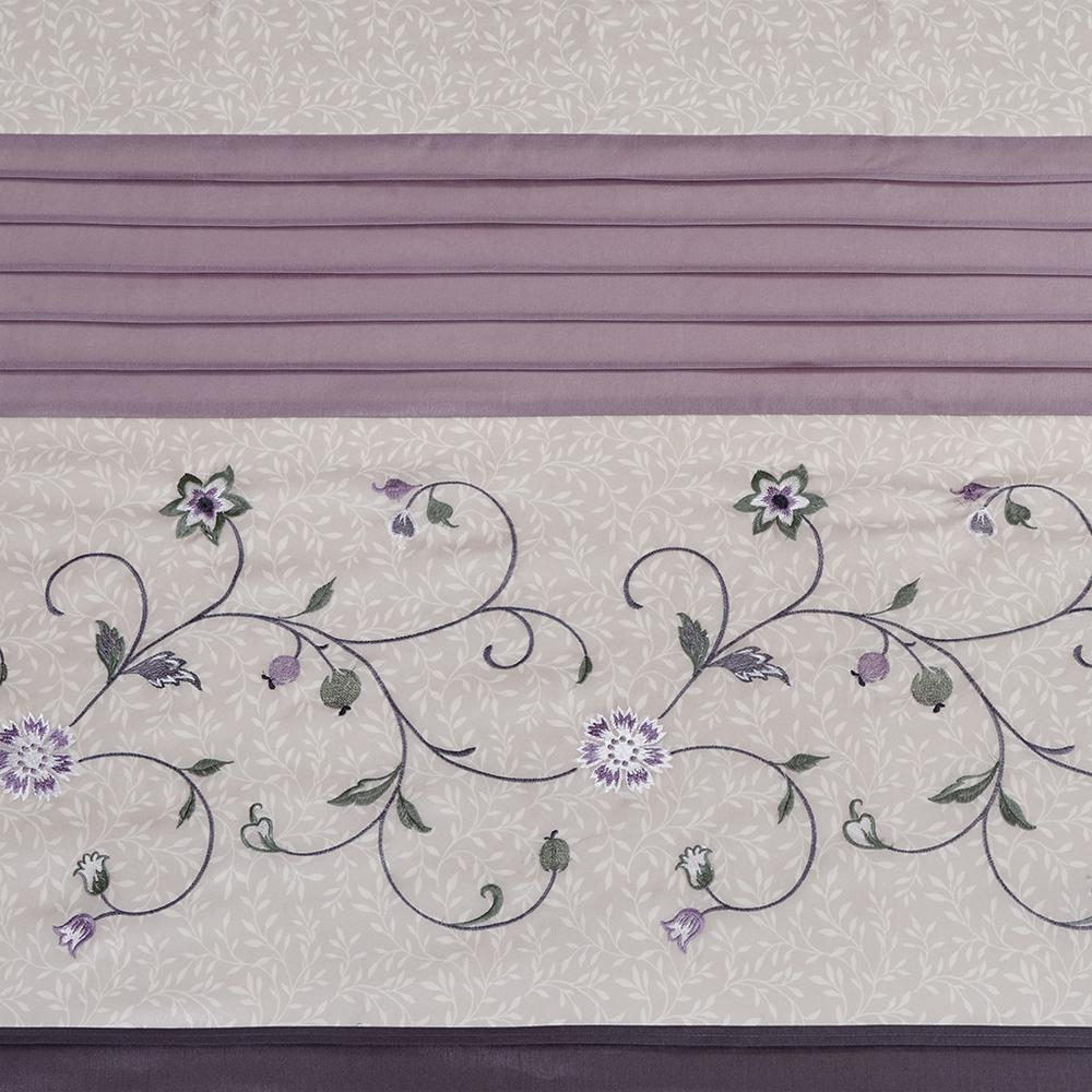 Exquisite Purple Bliss Floral Shower Curtain (72" x 72")
