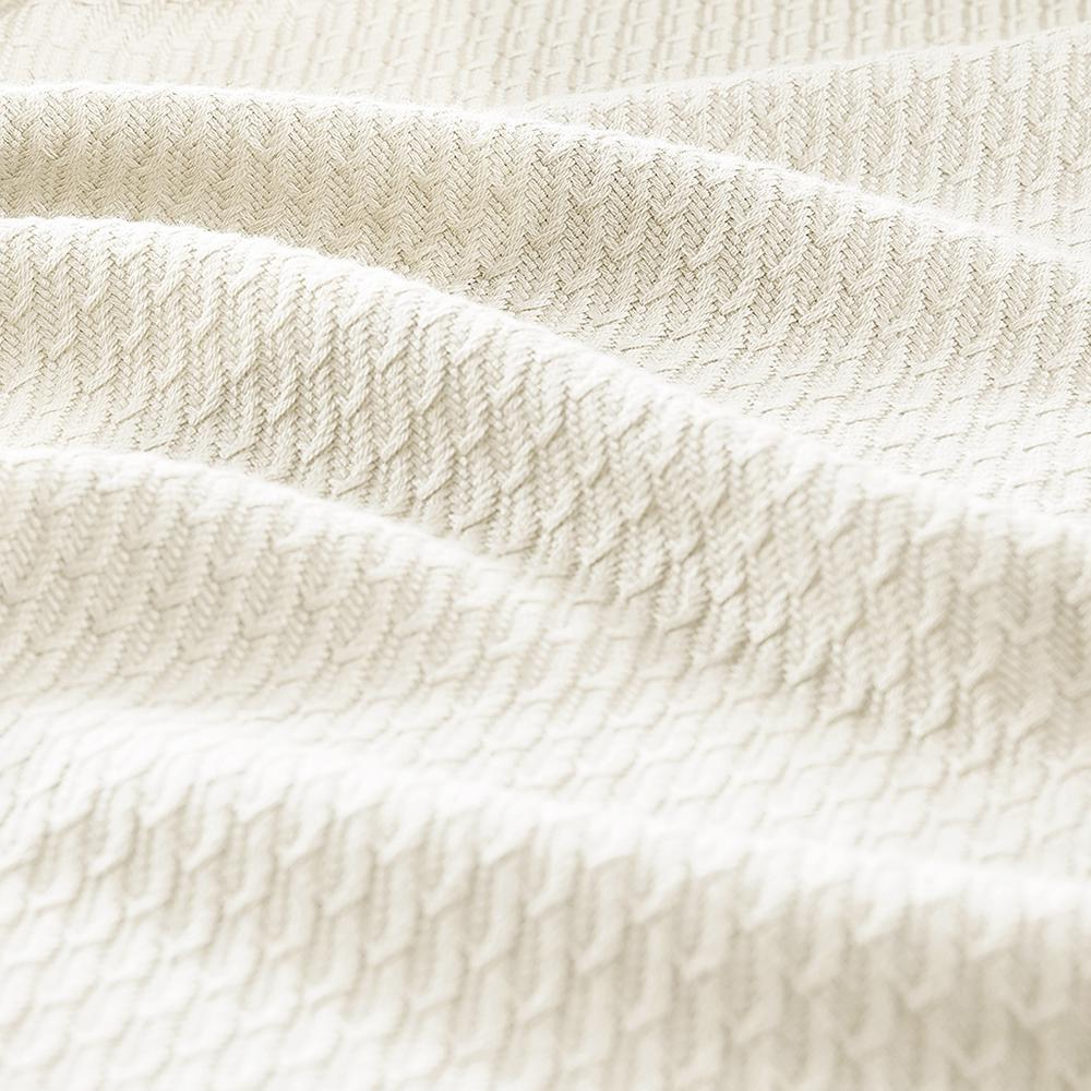 Egyptian Cotton Blanket (90"L x 66"W) Ivory