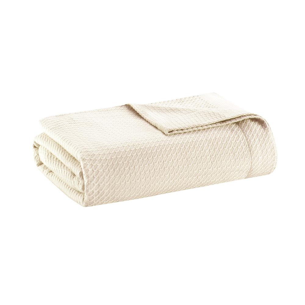 Egyptian Cotton Blanket (King) Ivory
