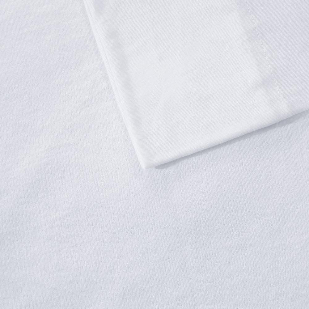 White - All Season Jersey Knit Sheet Set (Twin)